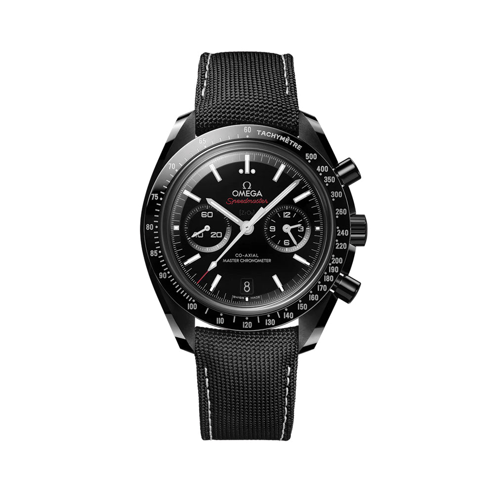 Speedmaster Dark Side of the Moon Black Ceramic 44.25mm - Black on Fabric Strap