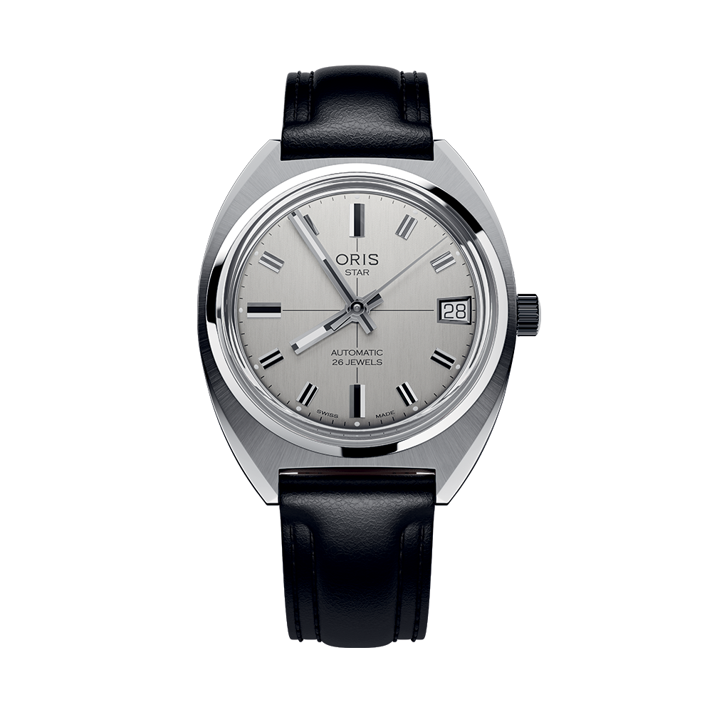 Star Edition 35mm - Silver on Leather Strap