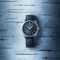 SLGW007 Evolution 9 Manual-winding Mechanical Hi-Beat 36000 80 Hours 38.6mm - Blue on Leather Strap