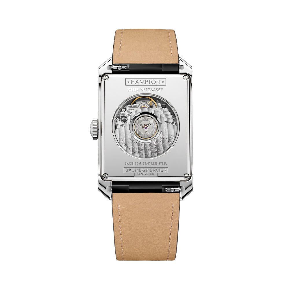 Hampton 10522 Automatic 43mm - Silver on Leather Strap