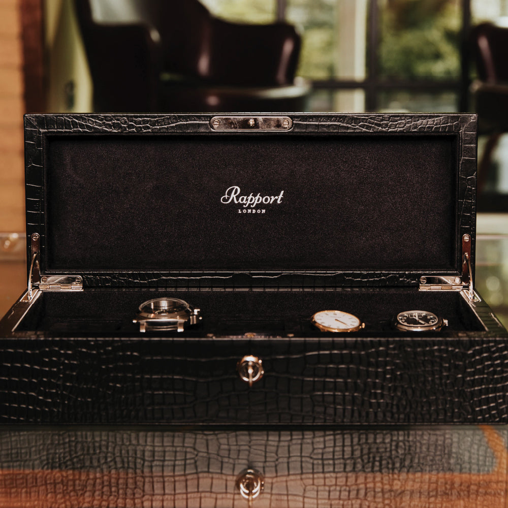 Brompton Five Watch Box - Black