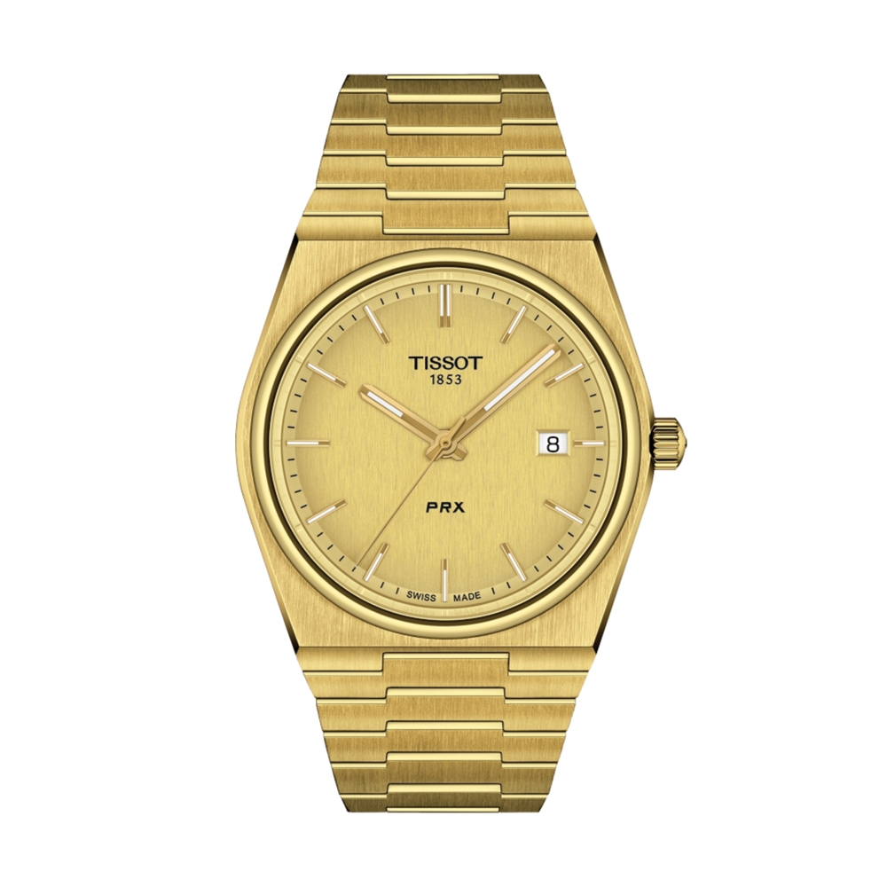 PRX Quartz 40mm - Gold-Tone on Bracelet