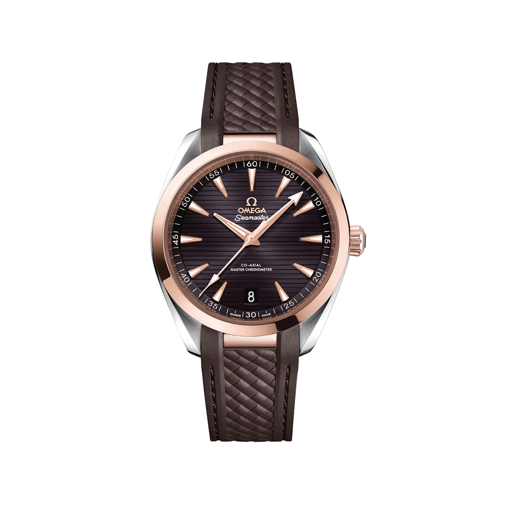 Seamaster Aqua Terra 41mm - Brown on Rubber Strap