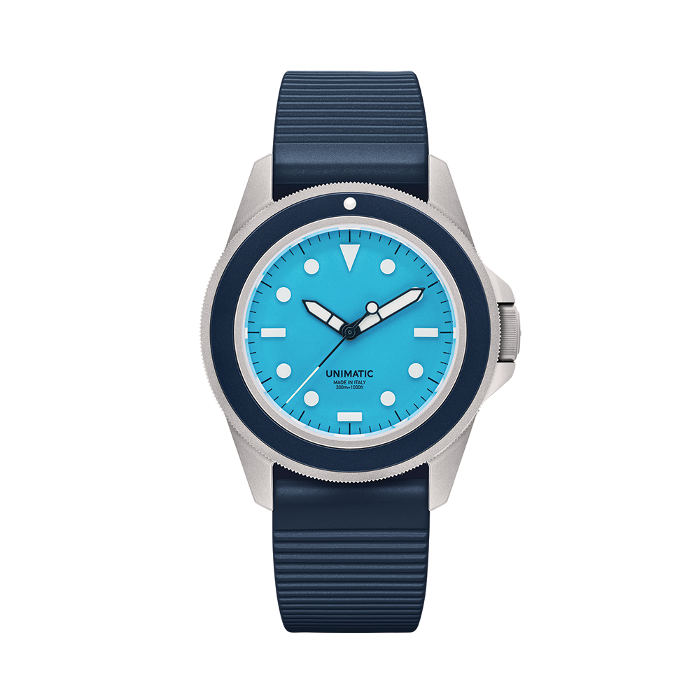 UT1-IPN Limited Edition 40mm - Crystal Blue on Fabric Strap