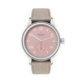 Club Campus Steel Back 36mm - Rose on Leather Strap