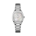 Multifort TV Quartz 28mm - White, Mother-of-Pearl, Diamond-Set on Bracelet