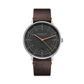 Hamburg Quartz 42mm - Grey on Leather Strap