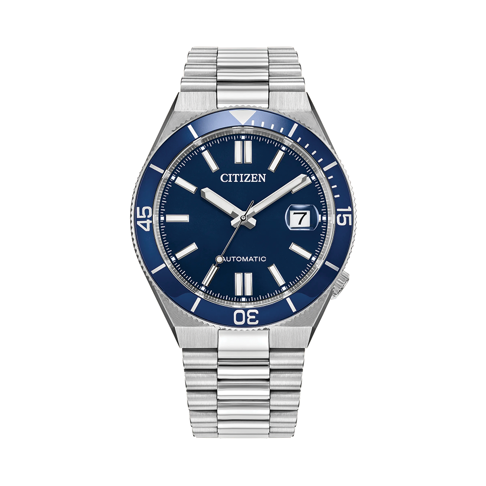 Tsuyosa Shore Automatic 40mm - Blue on Bracelet