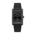 Rivanera Small Seconds 40mm - Black on Rubber Strap w/ Additional Strap