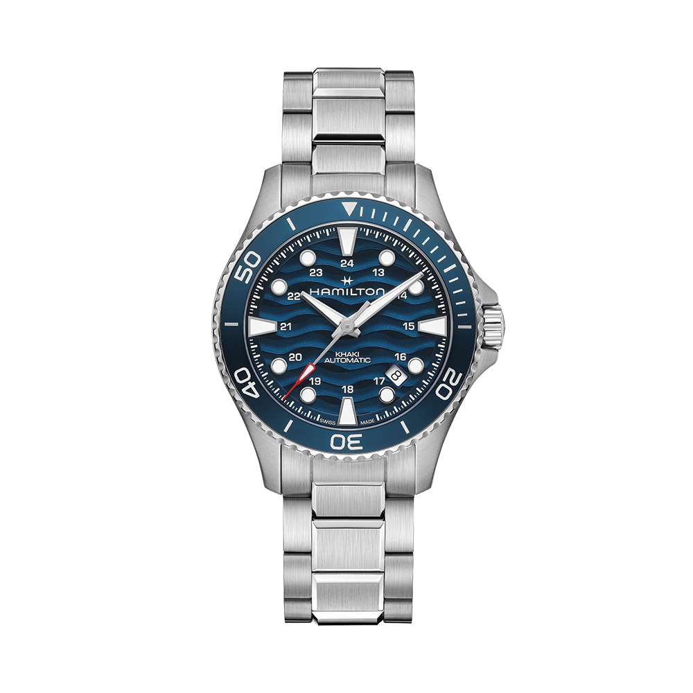 Khaki Navy Scuba Auto 40mm - Blue on Bracelet