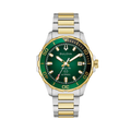 Marine Star Series B Two-Tone Gold-Tone 41mm - Green on Bracelet