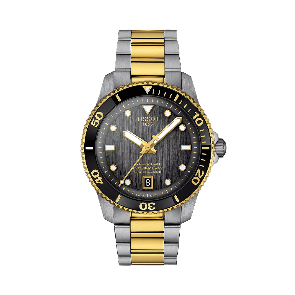 Seastar 1000 Powermatic 80 40mm - Grey-Black on Bracelet