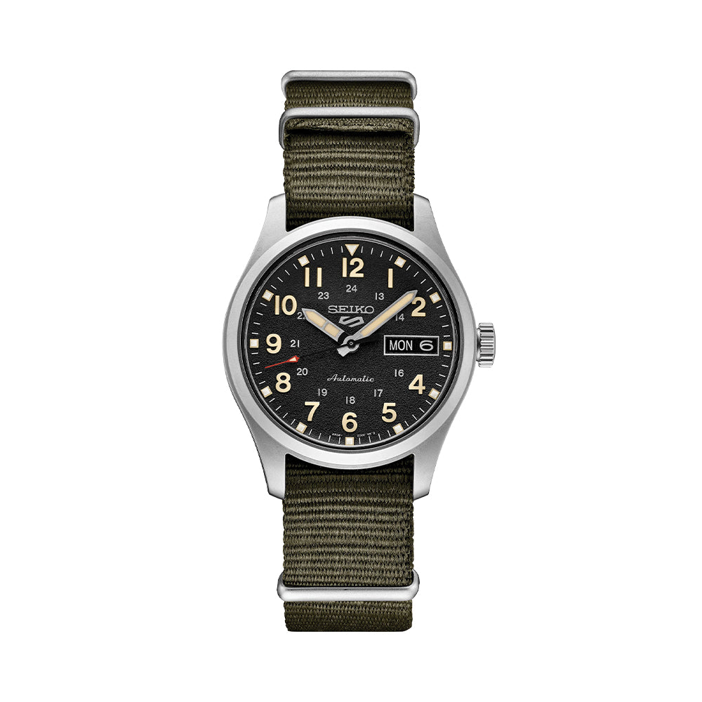 SRPJ85 5 Sports Field 36mm - Black on Nylon Strap