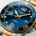 HydroConquest Two-Tone 41mm - Blue on Bracelet