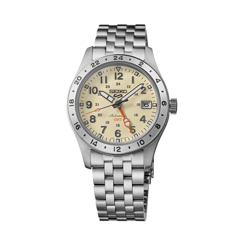 HDB002 5 Sports Field GMT 39.4mm - Beige on Bracelet