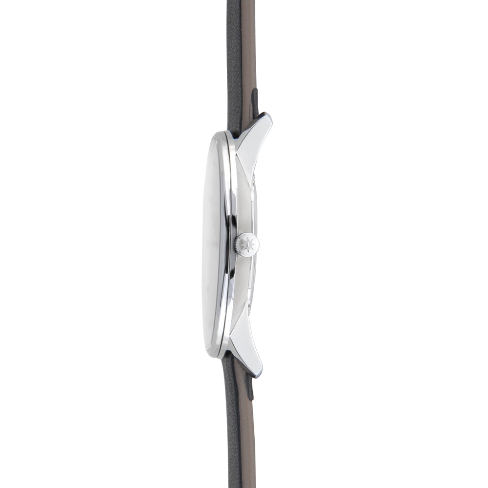 FORM Quartz 39.3mm - Silver on Leather Strap
