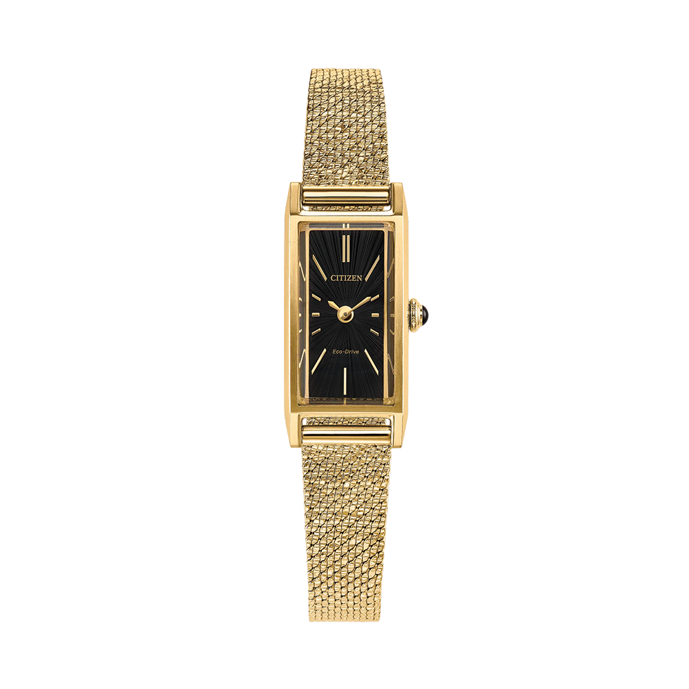 Fio Gold-Tone 30.7mm - Black on Bracelet