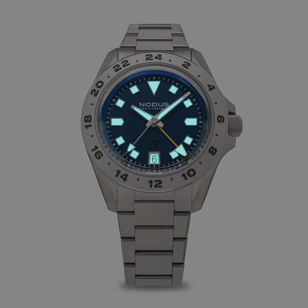 TrailTrekker Basecamp 39.5mm - Blue on Bracelet