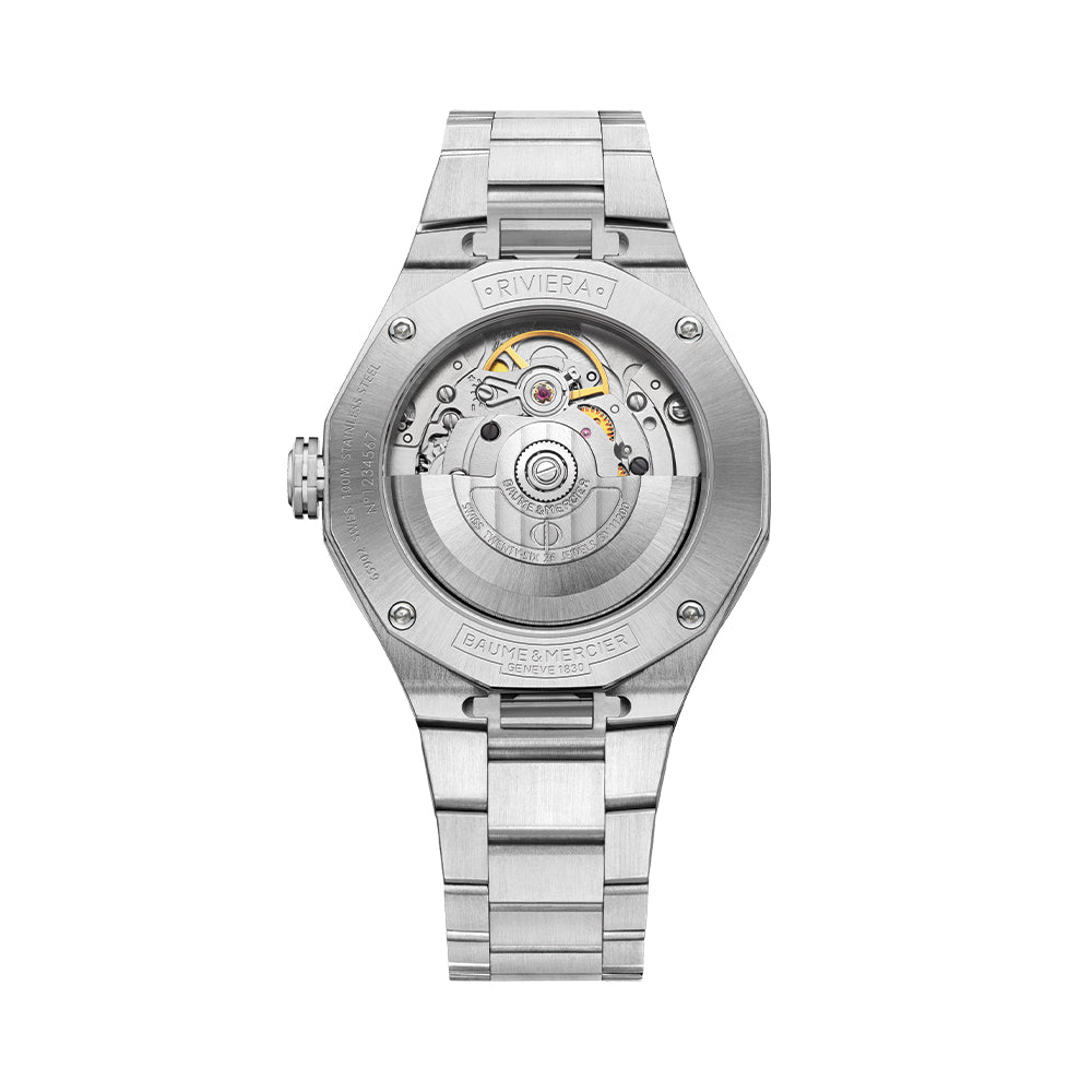 Riviera 10615 Automatic Date 36mm - Silver on Bracelet