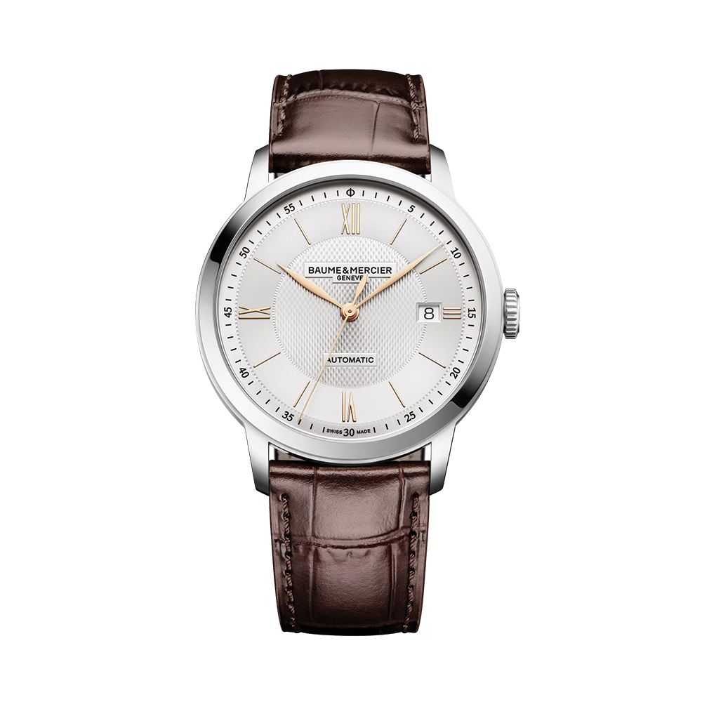Classima 10853 Automatic 40mm - Silver on Leather Strap