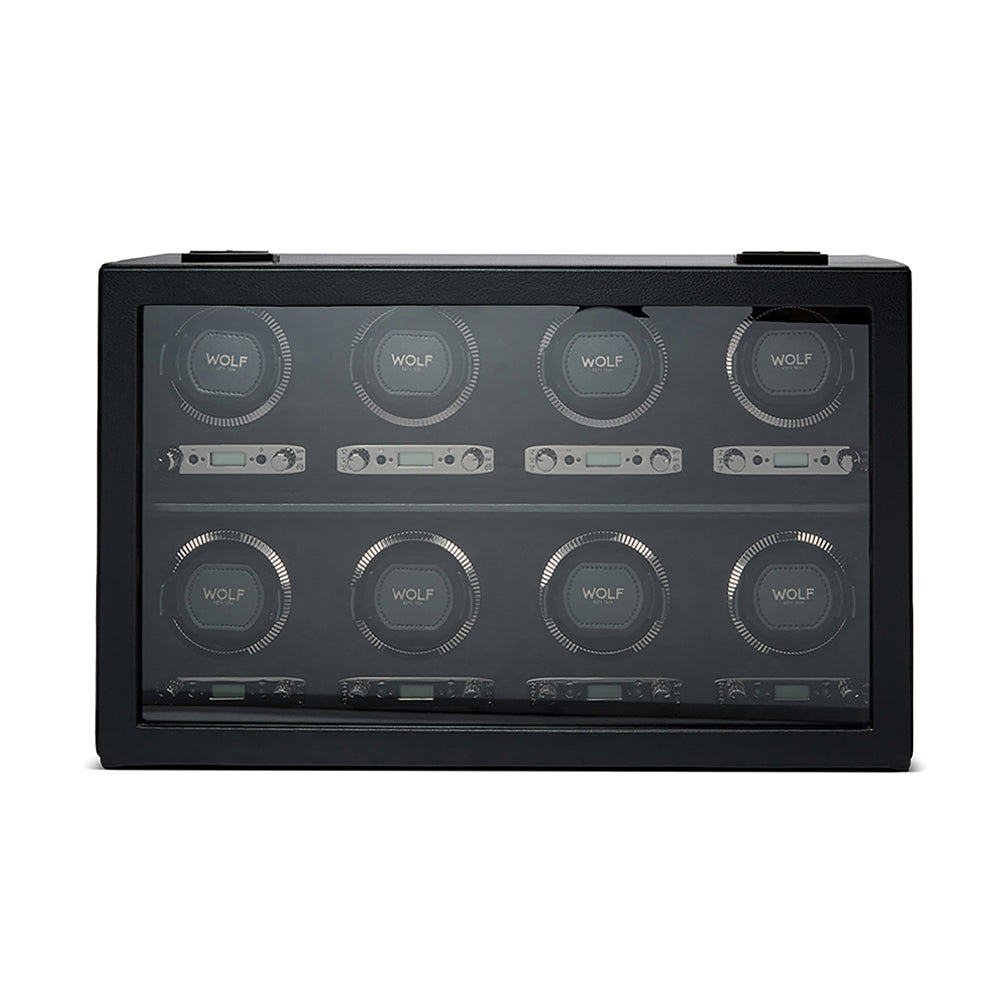 British Racing 8 Piece Watch Winder - Black