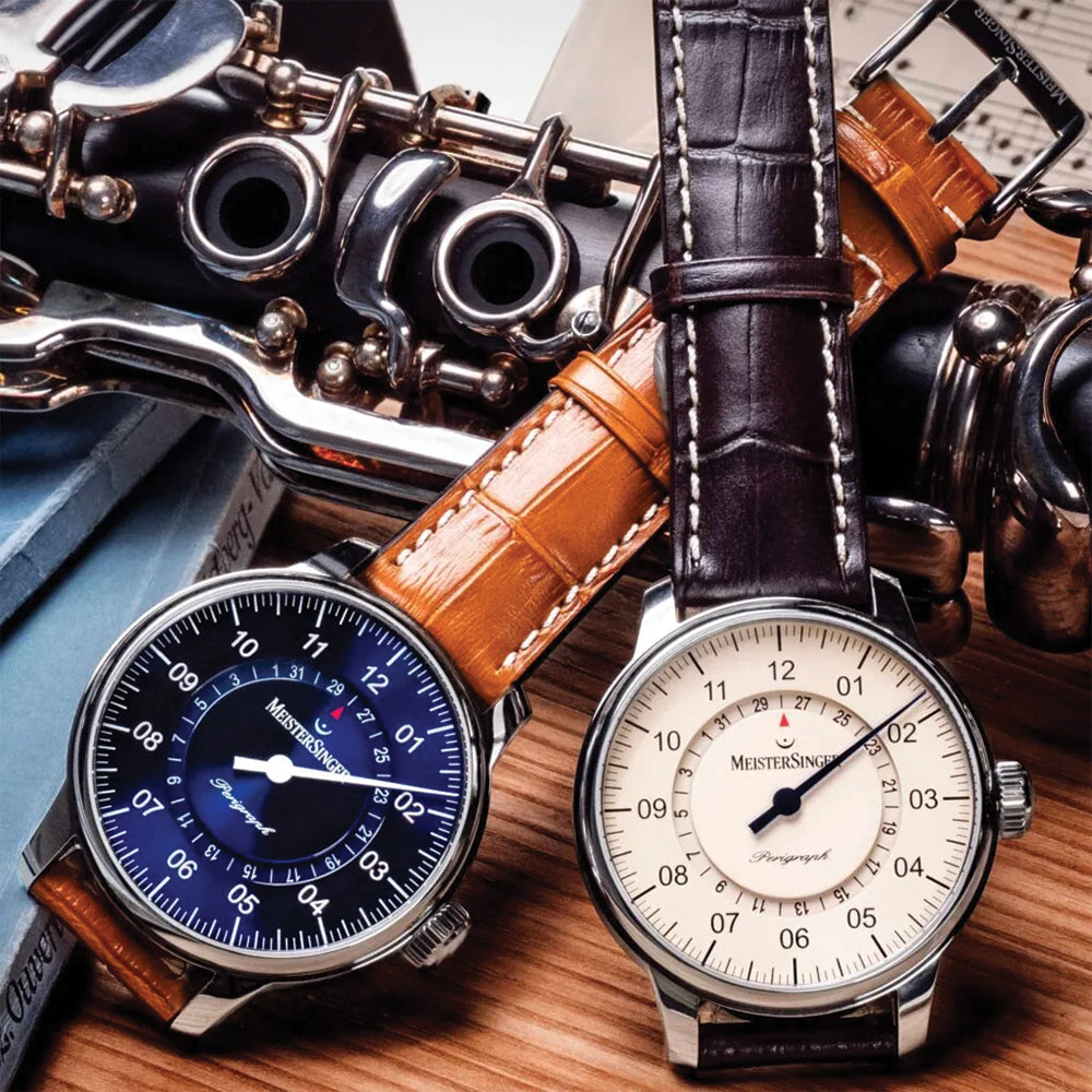 Perigraph 43mm - Ivory on Leather Strap