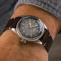 Big Crown X Cervo Volante 38mm - Grey on Leather Strap