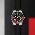 Black Bay 58 GMT 39mm - Black on Rubber Strap