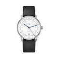Naos Automatic 38mm - White on Black Leather Strap