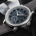 Millesime Small Seconds Tuxedo Dial 39mm - Blue on Leather Strap