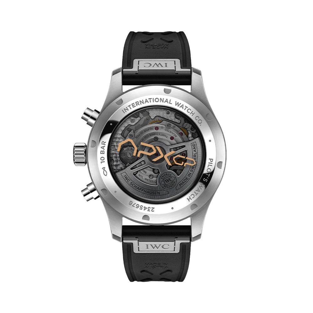 Pilot’s Watch Chronograph APXGP Gold Accents 43mm - Black on Rubber Strap