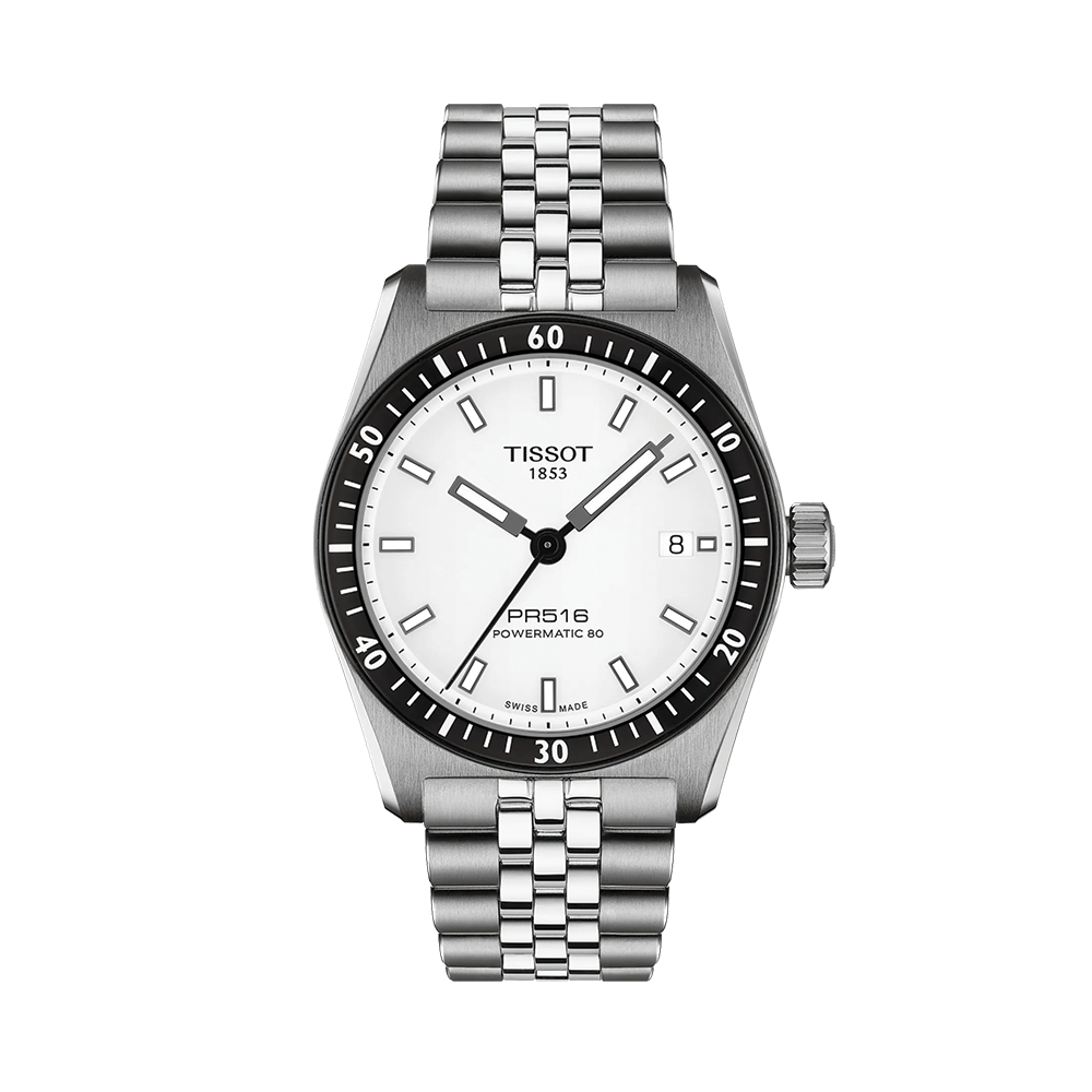 PR516 Powermatic 80 38mm - White on Bracelet