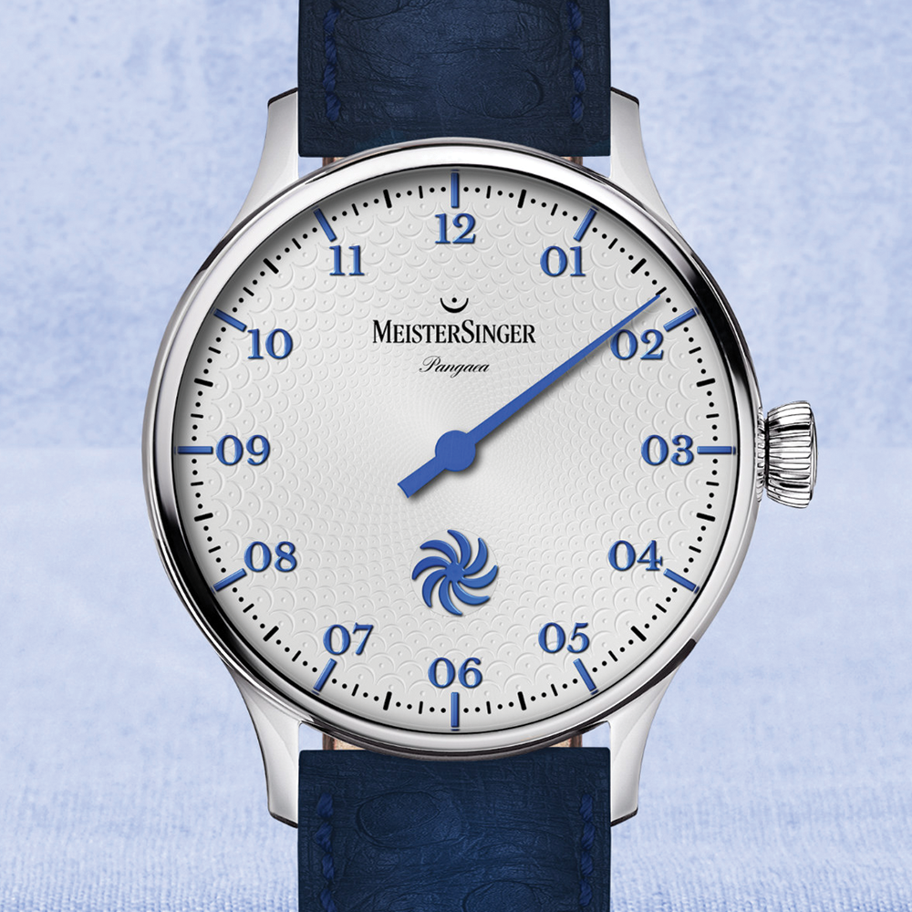 Pangaea 40mm - Silver on Leather Strap