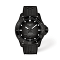 Tissot Seastar 2000 Professional Powermatic 80 44mm with grey dial on a black textured rubber strap