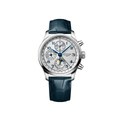 Master Chrono Moonphase 41mm - Silver on Leather Strap