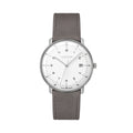 Max Bill MEGA Solar Titanium 38mm - White on Leather Strap