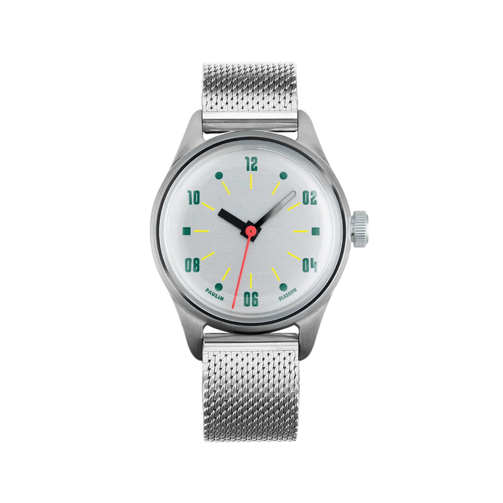 Neo A Auto 38mm - Brushed Aluminium on Bracelet