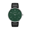 Tangente Neomatik Update 38.5mm - Forest Green on Leather Strap