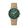 Meister Chronoscope Day Date English 40mm - Green on Leather Strap