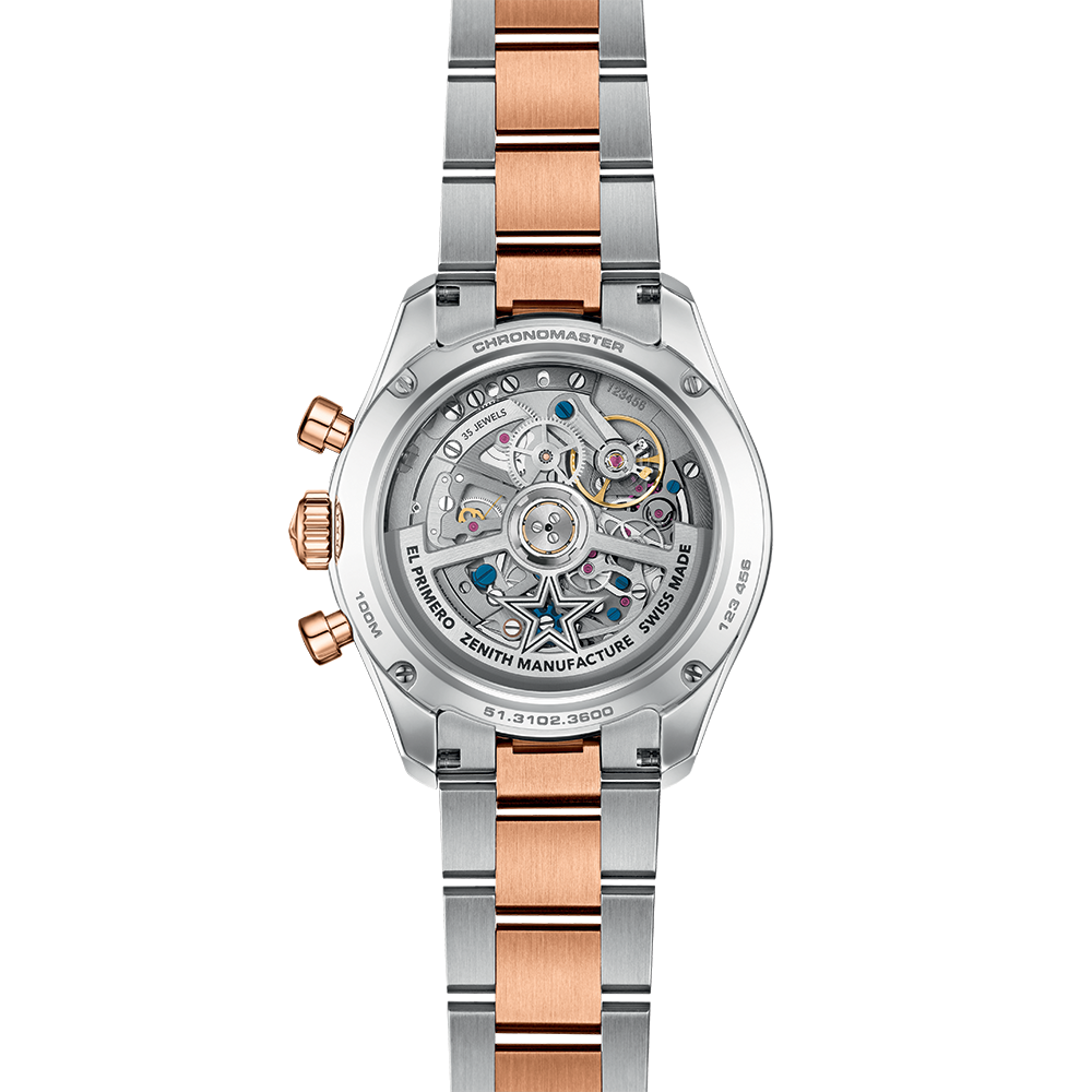 Chronomaster Sport Two-Toned Rose Gold Limited Edition 41mm - Silver, Mother-of-Pearl on Bracelet