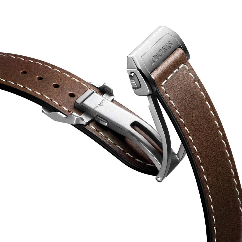 Spirit Zulu Time 39mm - Black on Leather Strap