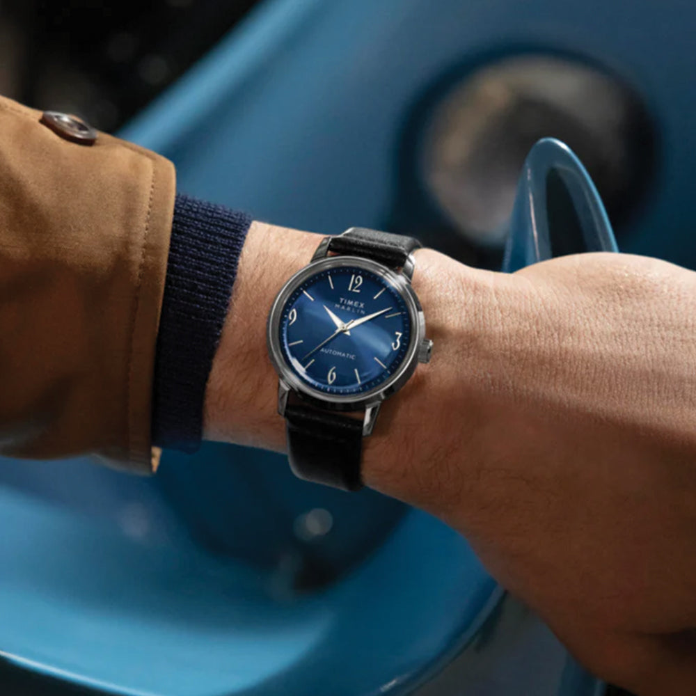 Marlin® Automatic 40mm - Blue on Leather Strap