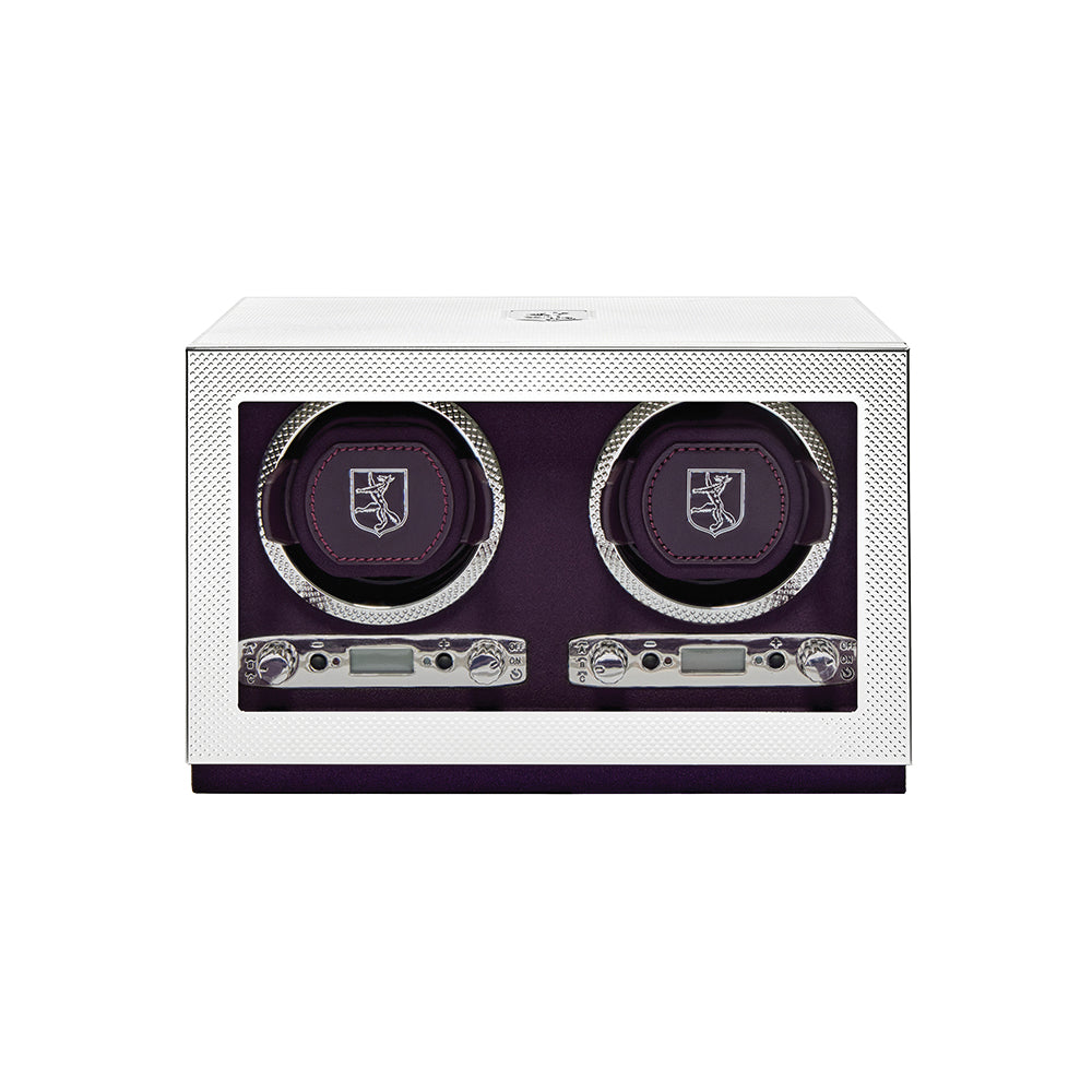 Double Watch Winder - Silver
