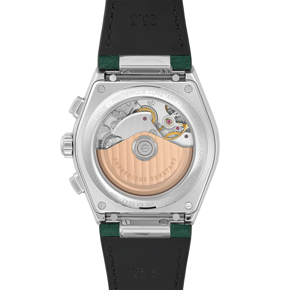 Highlife Chronograph Automatic Limited Edition 41mm - Green on Leather Strap w/ Two Additional Straps