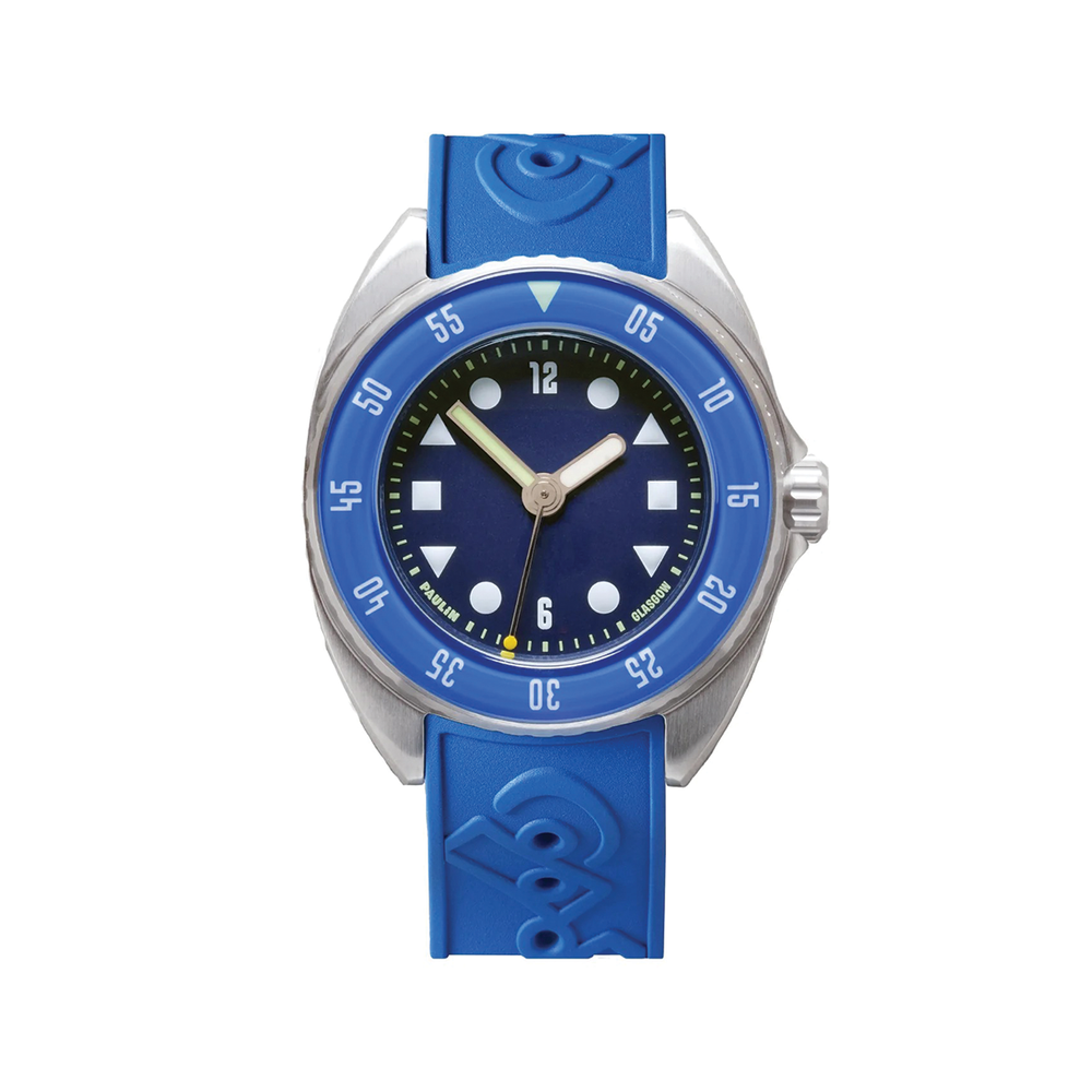 Mara 39.7mm - Blue on Rubber