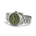 Khaki Field Power Reserve Mechanical 40mm Green on Bracelet