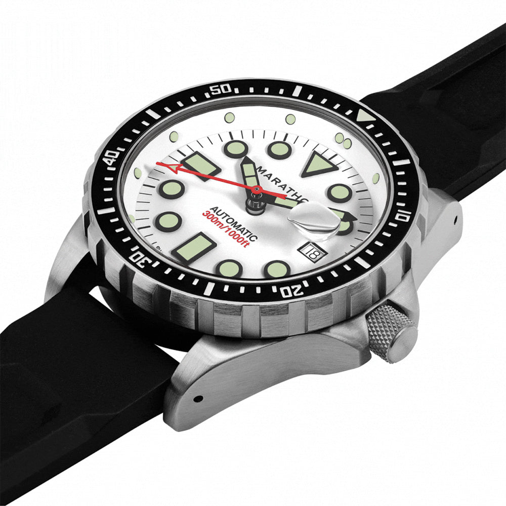 OSAR-D Type I Automatic with Date 46mm - Arctic White on Rubber Strap