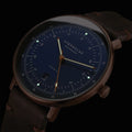 Hamburg Automatic Bronze PVD 42mm - Blue on Leather Strap