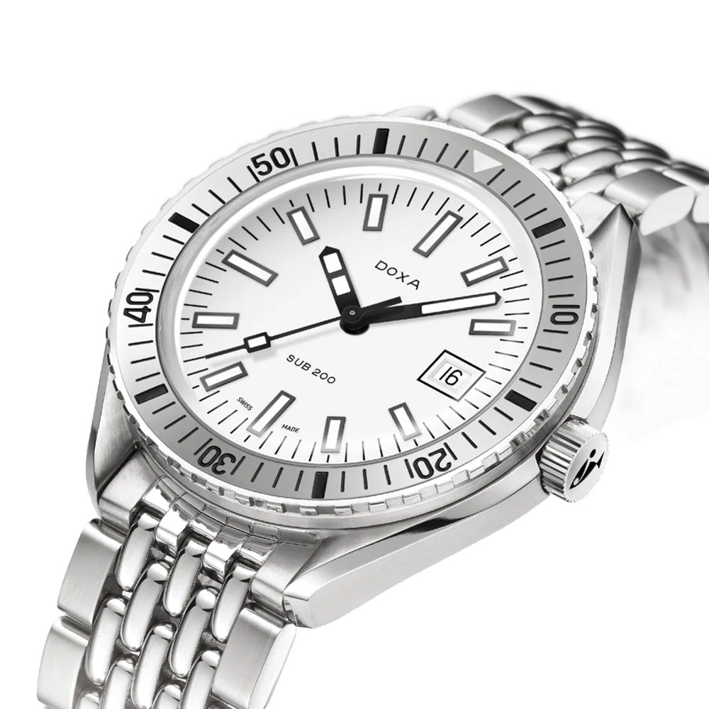 SUB 200 Whitepearl 42mm - White on Bracelet