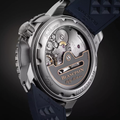 Fifty Fathoms Brushed Titanium 42.3mm - Blue on Rubber Strap